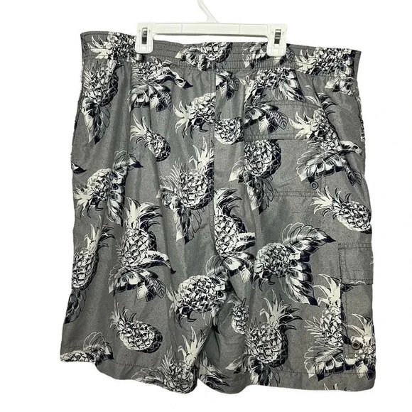 Tommy Bahama relaxed fit gray pineapple swim trunks size XL. - Picture 1 of 6